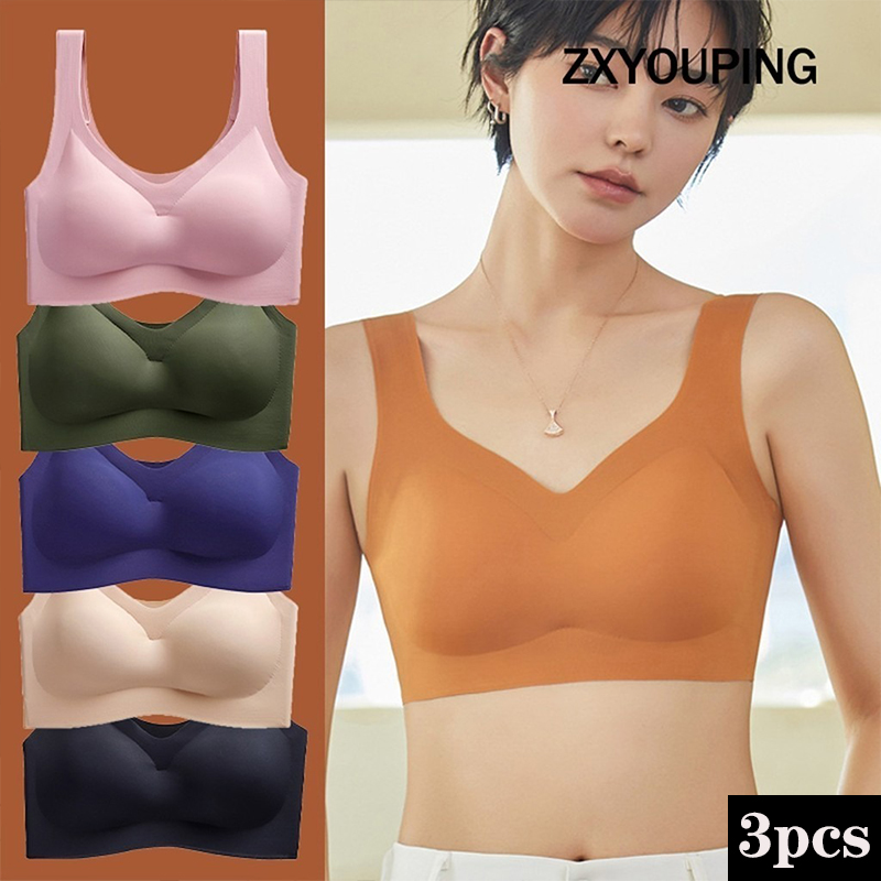 Underwire Bra Padded - 3 adet seksi spor sutyen dikişsiz